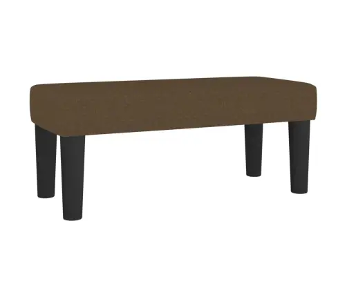 Atsperu Gultas Rāmis Ar Matraci, Tumši Brūna, 100X200Cm, Audums Vidaxl