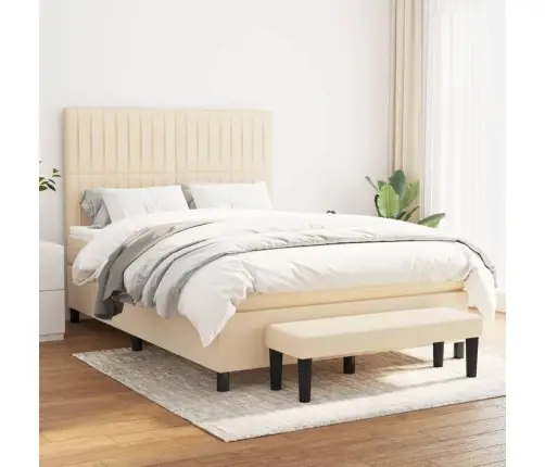 Kontinentaalvoodi Madratsiga, Kreemjas, 140X200 cm Kangas