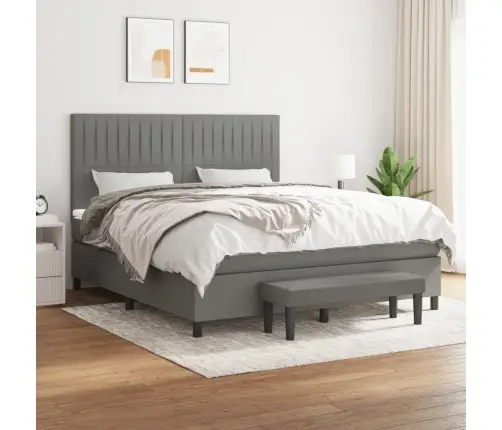 Kontinentaalvoodi Madratsiga, Tumehall, 180X200 cm Kangas