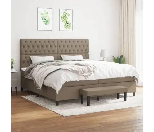 Kontinentaalvoodi Madratsiga, Pruunikashall, 200X200 cm Kangas