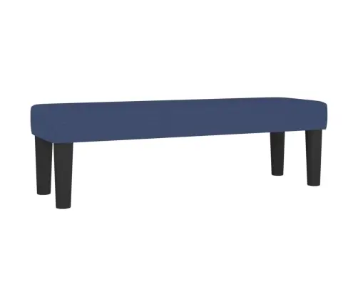 Lova Su Spyruoklėmis Ir Čiužiniu, Mėlyna, 140X200 cm Audinys