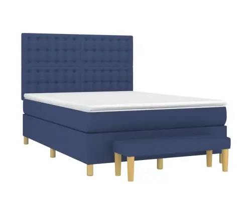 Kontinentaalvoodi Madratsiga, Sinine, 140X200 cm Kangas