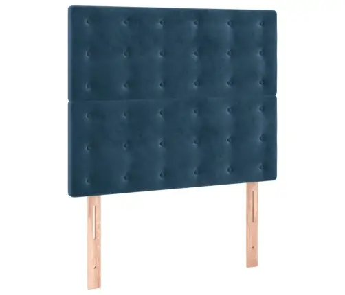 Kontinentaalvoodi Madratsiga, Tumesinine, 100X200 cm Samet