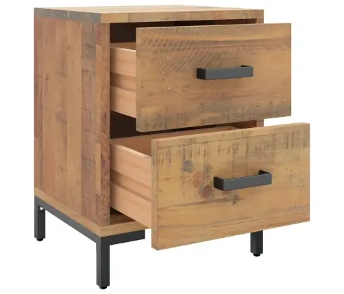 Naktsskapīši, 2 Gab., 36X30X45 Cm, Priedes Masīvkoks Vidaxl
