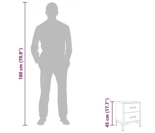 Öökapid 2 Tk, Must, 36X30X45 cm Männipuit