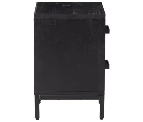 Öökapid 2 Tk, Must, 36X30X45 cm Männipuit