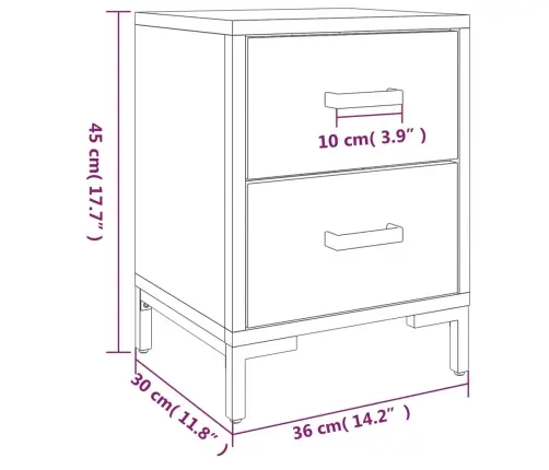 Öökapid 2 Tk, Must, 36X30X45 cm Männipuit