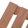 Puķu Podu Paliktņi Ar Riteņiem, 4 Gb., 30X30X7,5 Cm, Wpc, Brūni Vidaxl