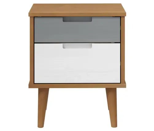 Naktinė Spintelė Molde, Ruda, 40X35X48cm Pušies Masyvas