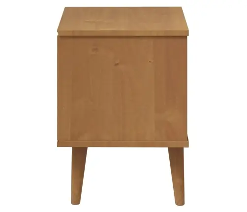 Naktinė Spintelė Molde, Ruda, 40X35X48cm Pušies Masyvas