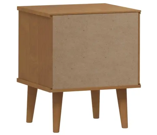 Naktinė Spintelė Molde, Ruda, 40X35X48cm Pušies Masyvas