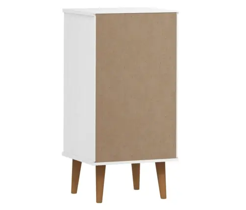 Spintelė Su Stalčiais Molde, Balta, 40X35X82cm Pušies Masyvas