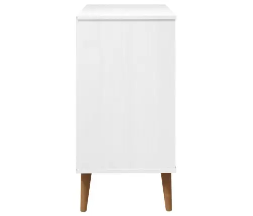 Spintelė Su Stalčiais Molde, Balta, 80X40X80cm Pušies Masyvas