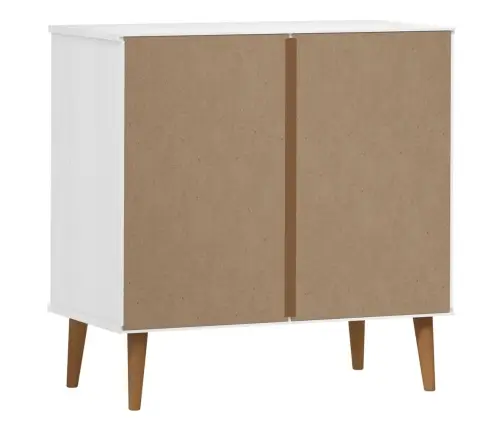 Spintelė Su Stalčiais Molde, Balta, 80X40X80cm Pušies Masyvas