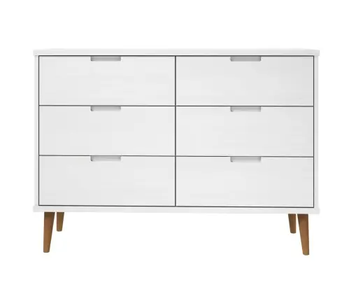 Kummut "Molde", Valge, 113 X 40 X 80 cm Männipuit