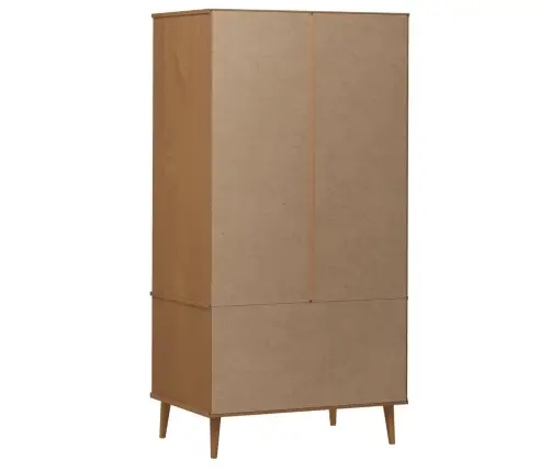 Skapis Molde, Brūns, 90X55X175 Cm, Priedes Masīvkoks Vidaxl