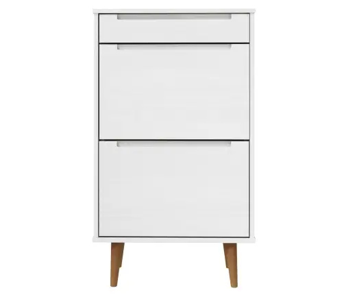 Batų Spintelė Molde, Balta, 59,5X35X103cm Pušies Masyvas