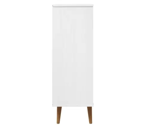 Batų Spintelė Molde, Balta, 59,5X35X103cm Pušies Masyvas