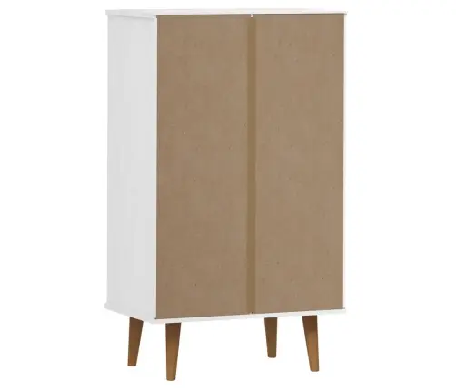 Batų Spintelė Molde, Balta, 59,5X35X103cm Pušies Masyvas