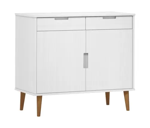 Puhvetkapp "Molde", Valge, 90 X 40 X 80 cm Männipuit