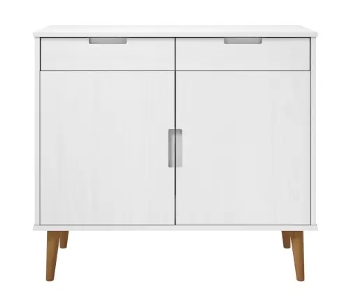 Puhvetkapp "Molde", Valge, 90 X 40 X 80 cm Männipuit