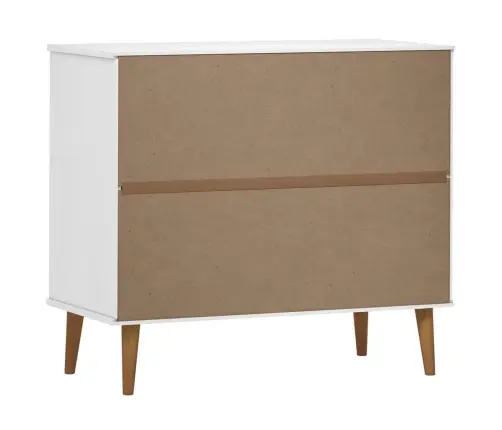 Puhvetkapp "Molde", Valge, 90 X 40 X 80 cm Männipuit