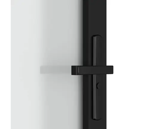 Iekšdurvis, 93X201,5 Cm, Melns Matēts Stikls Un Alumīnijs Vidaxl Iekšdurvis, 93X201,5 Cm, Melns Matēts Stikls Un Alumīnijs Vidaxl