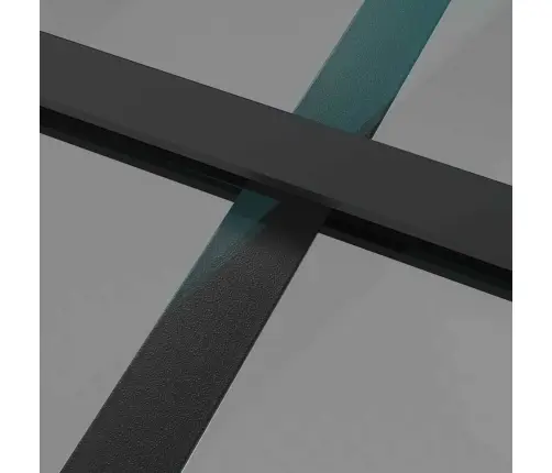 Vidaus Durys, Juodos, 93X201,5cm Esg Stiklas Ir Aliuminis