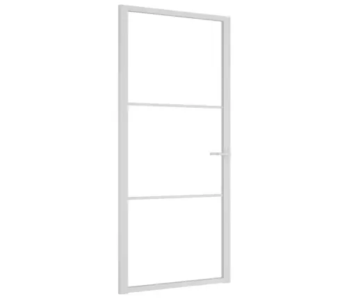 Vidaus Durys, Baltos, 93X201,5cm Esg Stiklas Ir Aliuminis