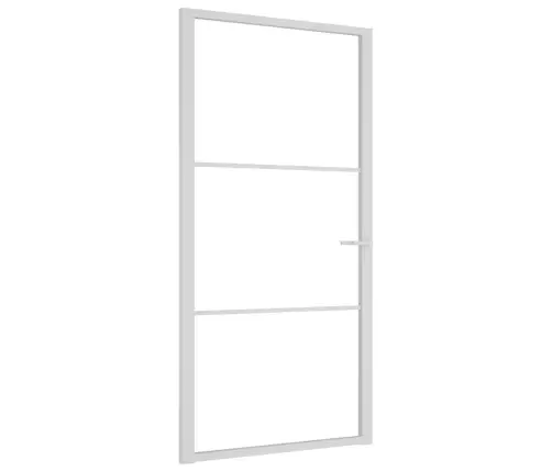 Siseuks, 102,5 X 201,5 cm Valge, Esg-Klaas Ja Alumiinium