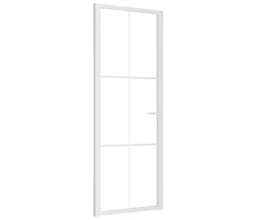Siseuks, 76 X 201,5 cm Valge, Esg-Klaas Ja Alumiinium
