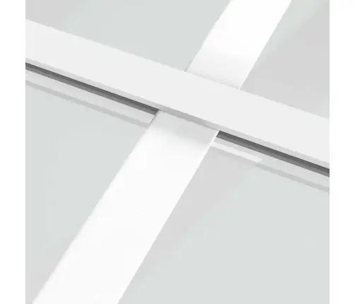 Siseuks, 76 X 201,5 cm Valge, Esg-Klaas Ja Alumiinium