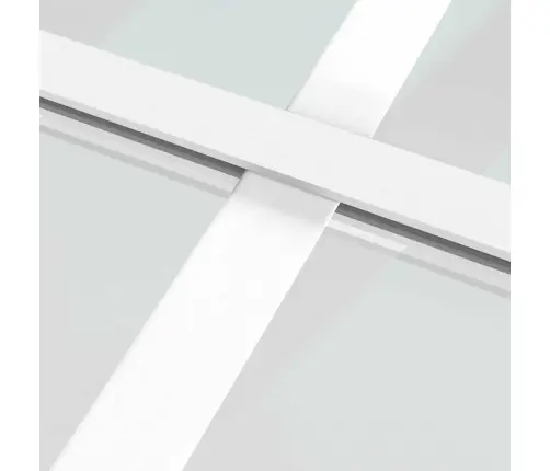 Iekšdurvis, 93X201,5 Cm, Baltas, Esg Stikls Un Alumīnijs Vidaxl