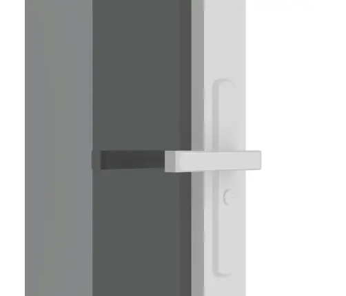 Vidaus Durys, Baltos, 83X201,5cm Esg Stiklas Ir Aliuminis