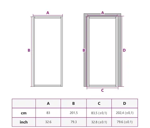 Vidaus Durys, Baltos, 83X201,5cm Esg Stiklas Ir Aliuminis
