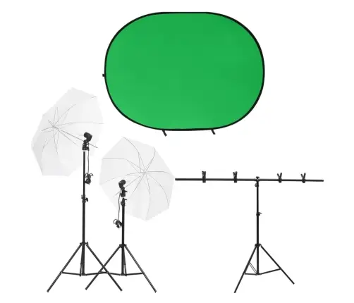 Fotostuudio Komplekt Valgustuse Ja Taustaekraaniga