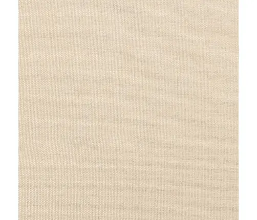 Atsperu Gultas Rāmis Ar Matraci, Krēmkrāsas, 80X200 Cm, Audums Vidaxl