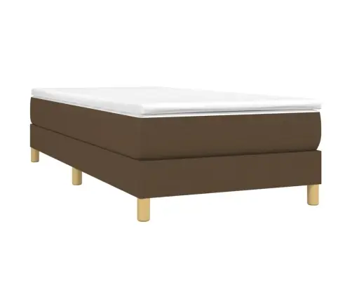 Kontinentaalvoodi Madratsiga, Tumepruun, 90X190 cm Kangas