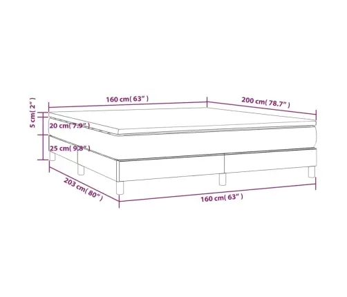 Atsperu Gulta Ar Matraci, Pelēkbrūns, 160X200 Cm, Audums Vidaxl Atsperu Gulta Ar Matraci, Pelēkbrūns, 160X200 Cm, Audums Vidaxl