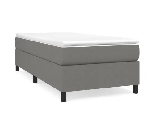 Kontinentaalvoodi Madratsiga, Tumehall, 90X200 cm Kangas