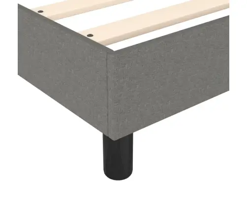 Lova Su Spyruoklėmis Ir Čiužiniu, Pilka, 100X200cm Audinys