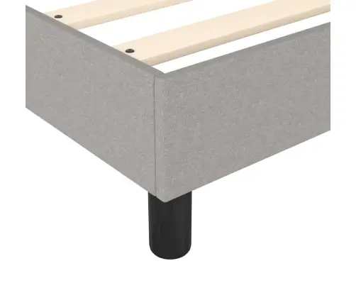 Lova Su Spyruoklėmis Ir Čiužiniu, Pilkas, 140X190cm Audinys