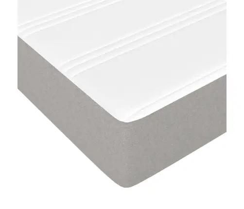 Lova Su Spyruoklėmis Ir Čiužiniu, Pilkas, 140X190cm Audinys