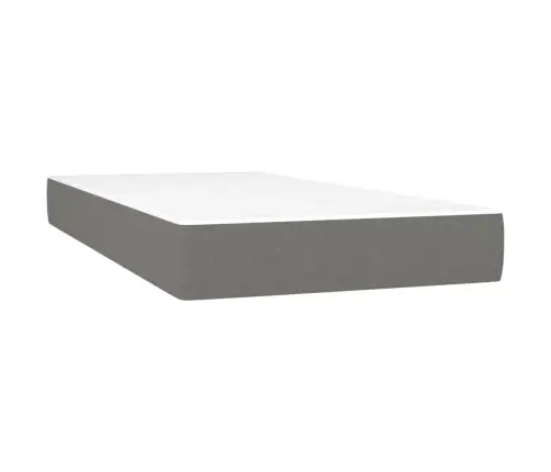Atsperu Gultas Rāmis Ar Matraci, Tumši Pelēka, 80X200Cm, Audums Vidaxl Atsperu Gultas Rāmis Ar Matraci, Tumši Pelēka, 80X200Cm, Audums Vidaxl