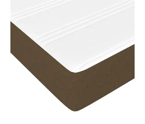 Atsperu Gulta Ar Matraci, Tumši Brūna, 90X190 Cm, Audums Vidaxl Atsperu Gulta Ar Matraci, Tumši Brūna, 90X190 Cm, Audums Vidaxl