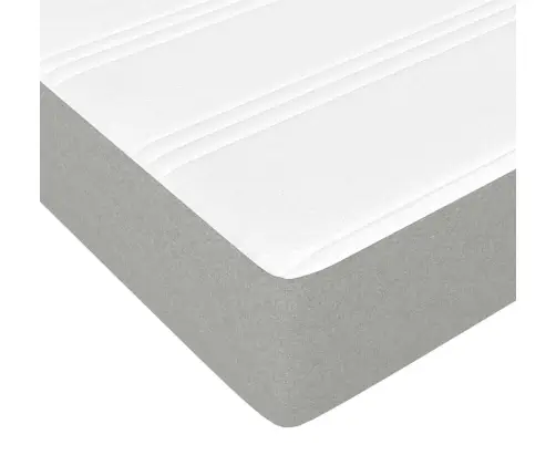 Lova Su Spyruoklėmis Ir Čiužiniu, Pilka, 160X200cm Audinys