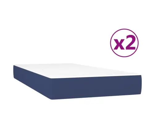 Kontinentaalvoodi Madratsiga, Sinine, 200X200 cm Kangas