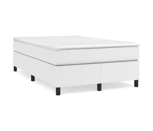 Kontinentaalvoodi Madratsiga, Valge, 120X200 cm Kunstnahk
