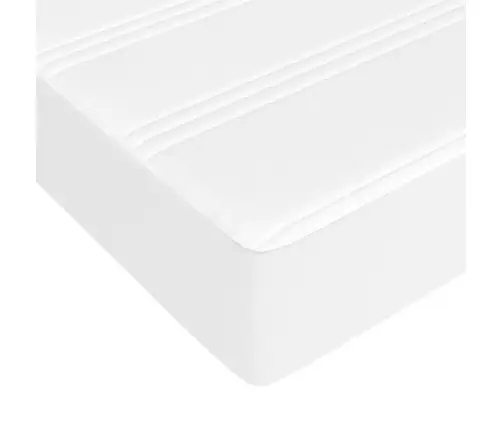 Lova Su Spyruoklėmis Ir Čiužiniu, Balta, 180X200Cm Dirbtinė Oda