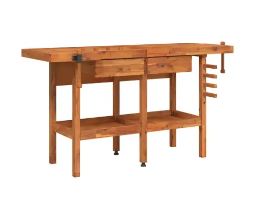 Darbastalis Su Stalčiais Ir Spaustukais, 162X62X83cm Akacija